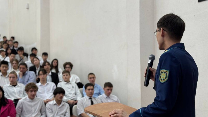 Елордалық колледж студенттеріне қауіпсіздіктің алдын алу бойынша  дәріс өтті.