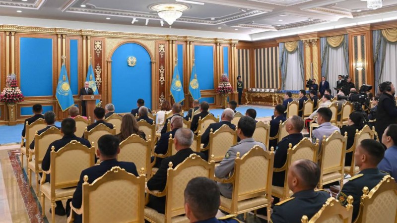 Су тасқыны: Полиция майоры Президенттің марапатына ие болды.