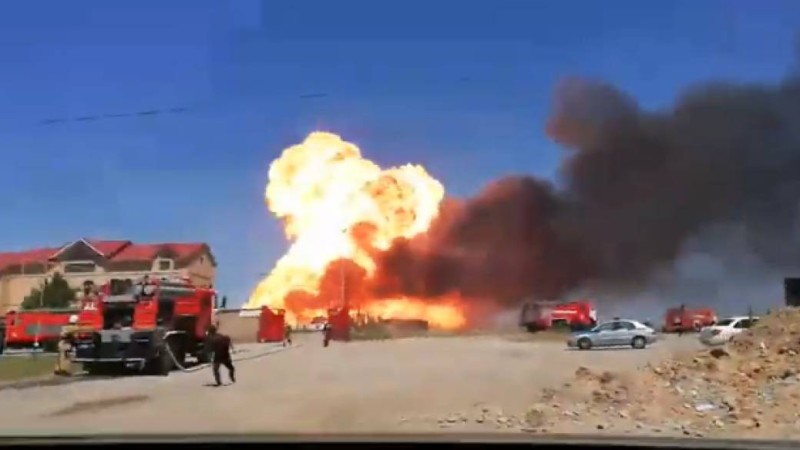 Шымкентте жарылыс болды (видео).