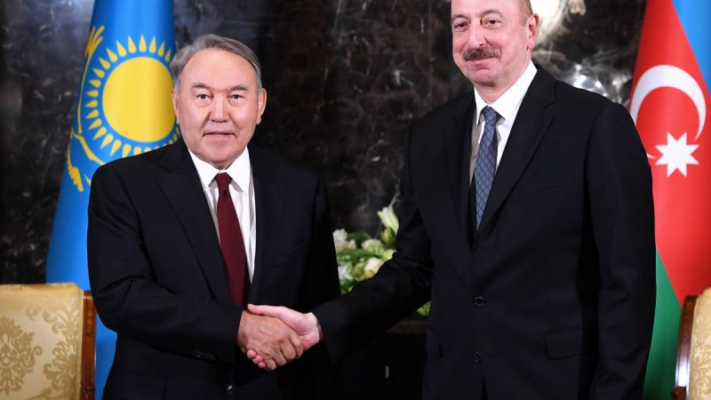 Назарбаев Әзербайжан және Қырғызстан президенттерімен кездесті.