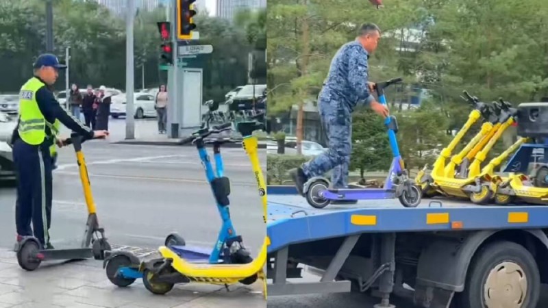 Алматыда 259 самокат арнайы тұраққа қойылды
