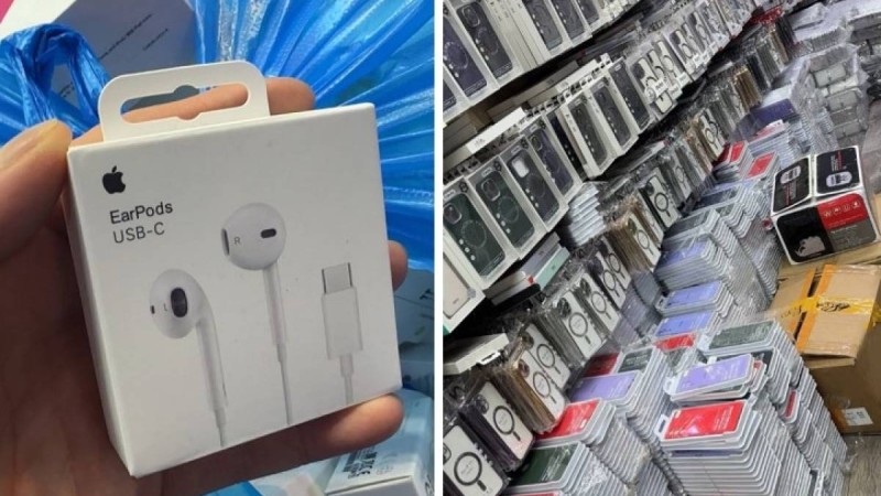 Алматыда Apple бренді деп сатқан жалған тауарлар тәркіленді