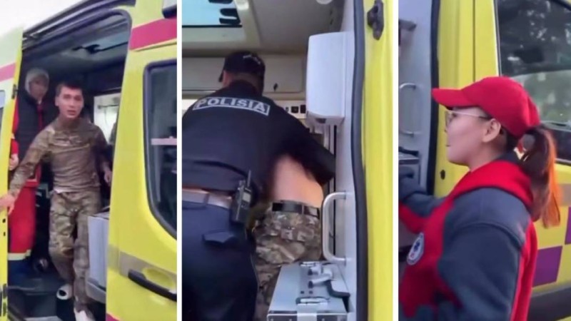 Атырауда мас адам жедел жәрдем көлігінде төбелес шығарды