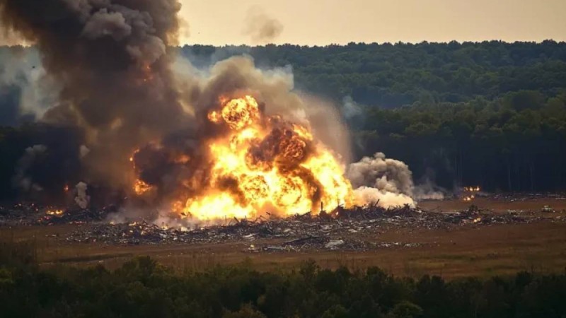 АҚШ-тағы оқ-дәрі зауытында жойқын жарылыс болды, қаза тапқандар бар