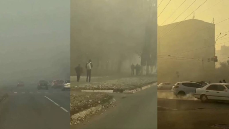 Өскеменді қалың түтін басты