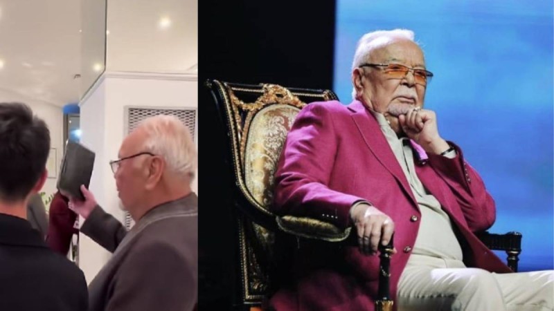 "Қос қолдап амандаспай ма?": Асанәлі Әшімов өз шәкіртін ұрды (ВИДЕО)