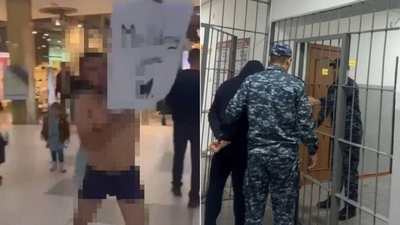 Астанада Сауда үйінде іш киіммен жүгірген адам қамауға алынды