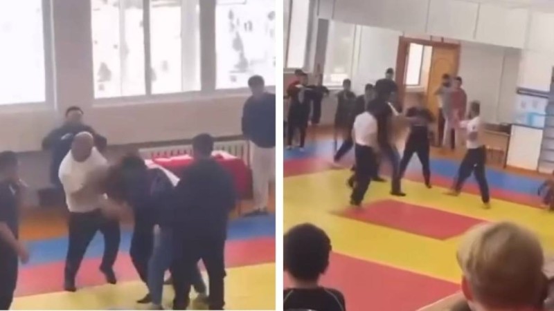 Балалар жарысында бапкерлер төбелес шығарды