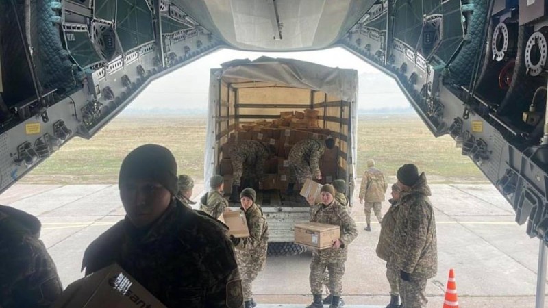 Қазақстаннан Ауғанстанға гуманитарлық жүк тиелген ұшақ аттанды