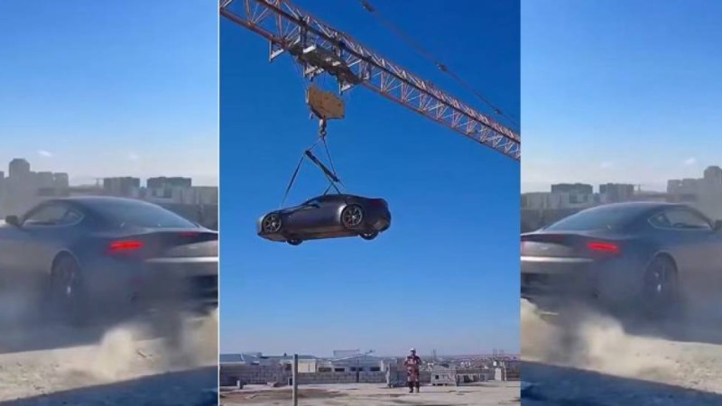 Шымкенттік хайп үшін 12-қабатты үйдің төбесінде дрифт жасады