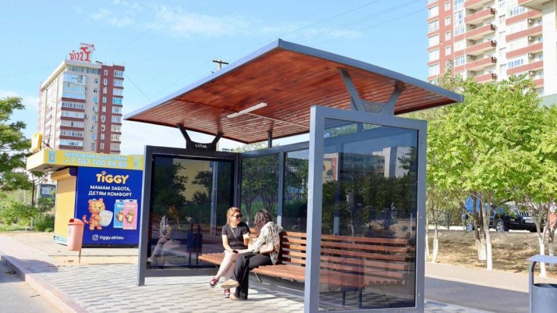 Ақтауда 100 аялдама салынды