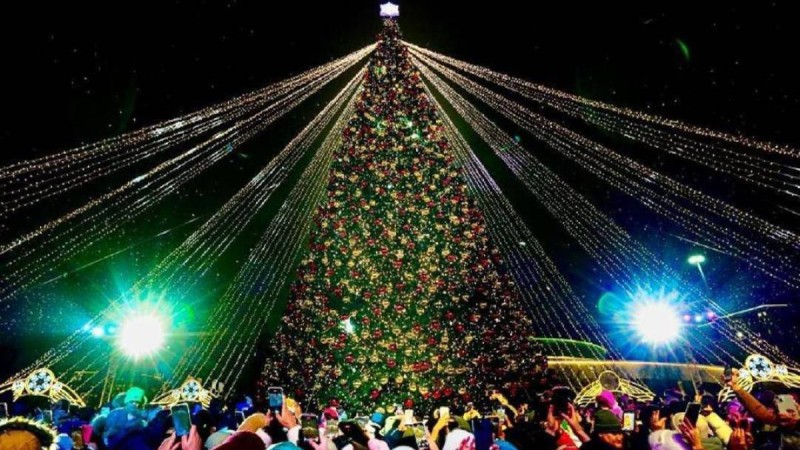 Астанада 40-тан астам жаңа жылдық шыршаның шамы бір уақытта жағылады