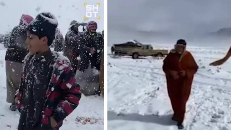 Сауд Арабиясына қар жауды