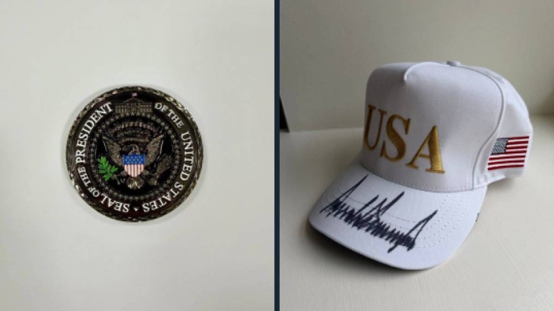 Трамп Тоқаевқа өз қолтаңбасы бар бейсболка сыйлады