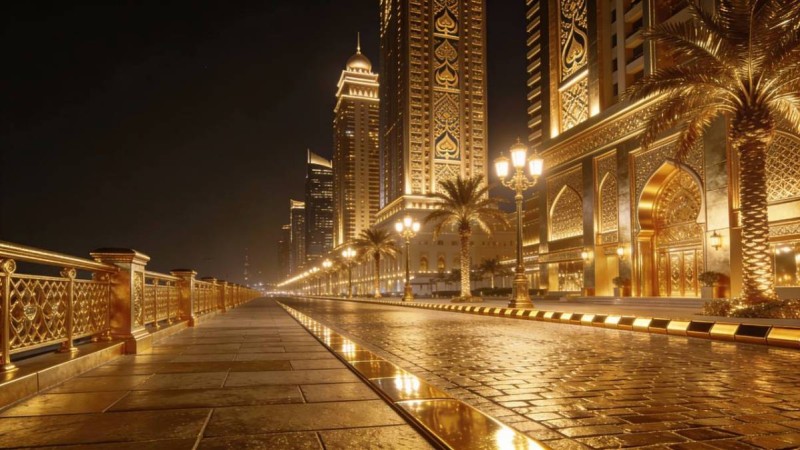 Дубайда әлемдегі алғашқы «алтын көше» салынбақ