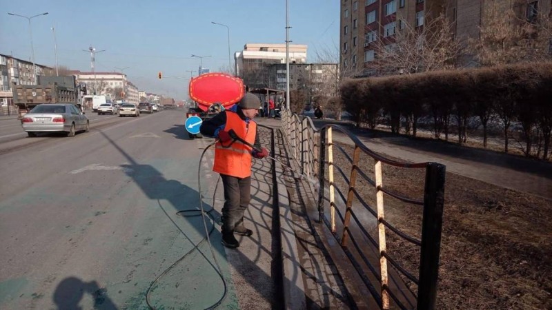 Астанада көктемгі жалпы тазалық жұмысы жүріп жатыр