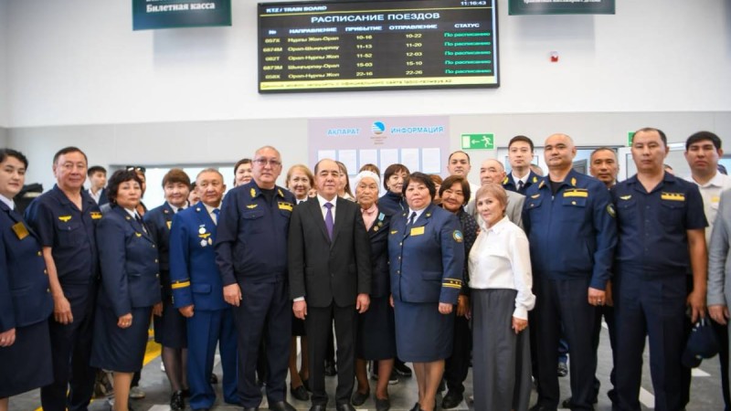 Ақсай қаласында жаңғыртылған теміржол вокзалы пайдалануға берілді