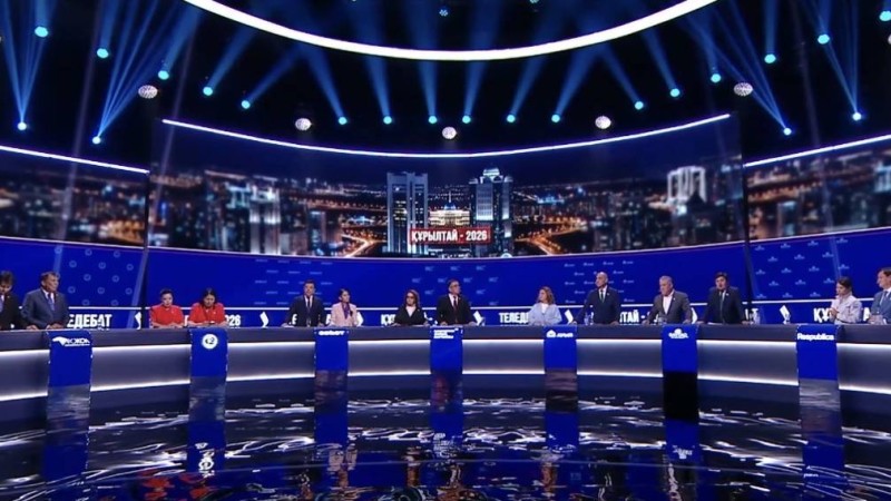 Jibek Joly телеарнасында жеті саяси партияның дебаты аяқталды