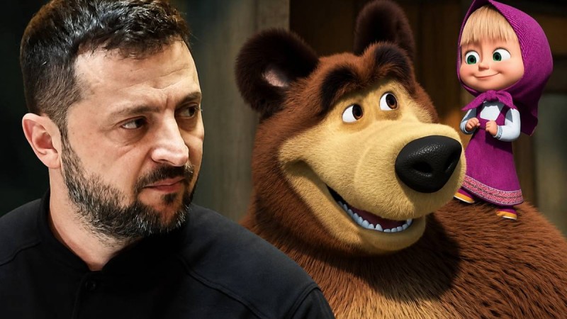 Зеленский «Маша мен Медведь» мультсериалына тыйым салды