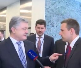 Порошенко Ресей журналисіне: Сіздердің көшбасшыларыңыз украиндерді өлтірген қылмыскер! (видео)