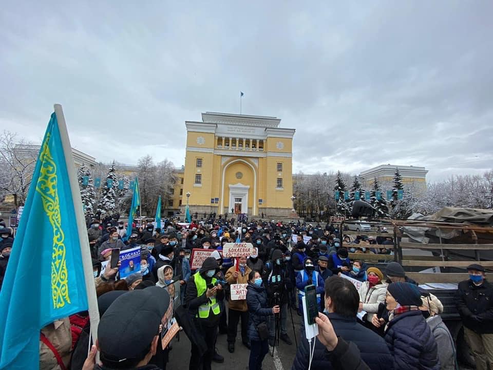 Алматыда өткен митинг: Билікке қойған 7 талап