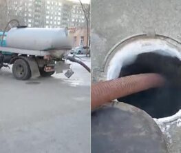 Ассенизатор сливал нечистоты в черте города в Павлодаре