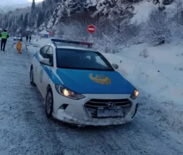 Новости погоды: дороги закрыты и блокпосты в горах Алматы