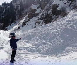 Лавинный переполох в Алматинской области: дорога заблокирована снежным пленом