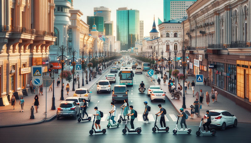 Важные изменения для водителей самокатов и мопедов в Казахстане!