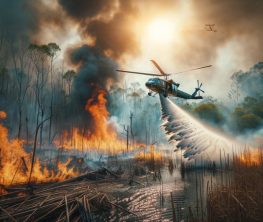Продолжается борьба с лесным пожаром в Алматинской области