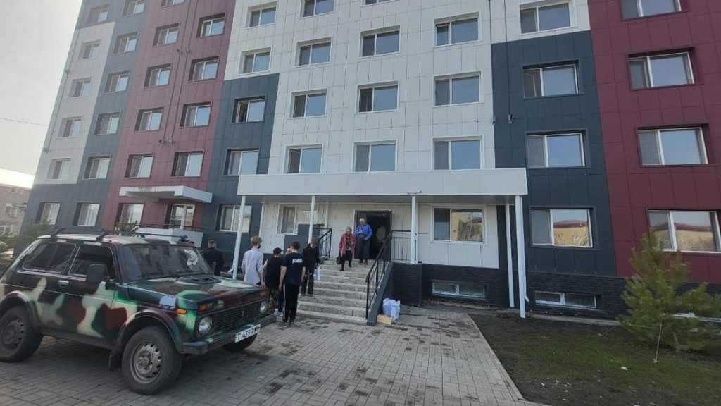 Переселение пострадавших от паводка в новое общежитие