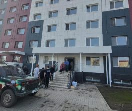 Переселение пострадавших от паводка в новое общежитие