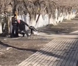 Әйелін шашынан сүйреп, соққыға шыққан адамды 15 күнге қамады (видео)