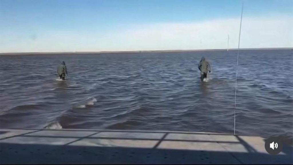 Критический подъем воды в реке Жайык, Западный Казахстан, эвакуация населения.