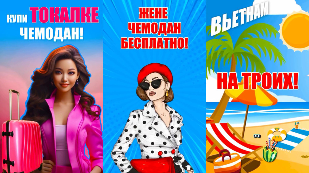 Наружная реклама «Купи токалке чемодан» вызвала негодование в Алматы