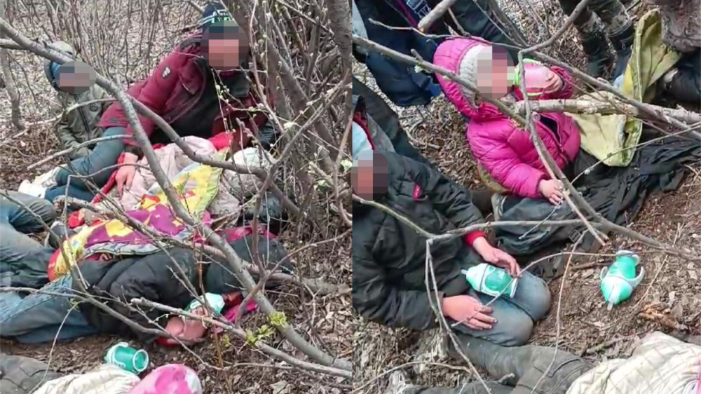 Семья с детьми найдена в лесу в Павлодаре получает документы