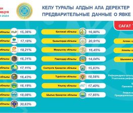 Референдум: Сағат 10.00 жағдай бойынша азаматтардың қанша пайызы дауыс бергені белгілі болды