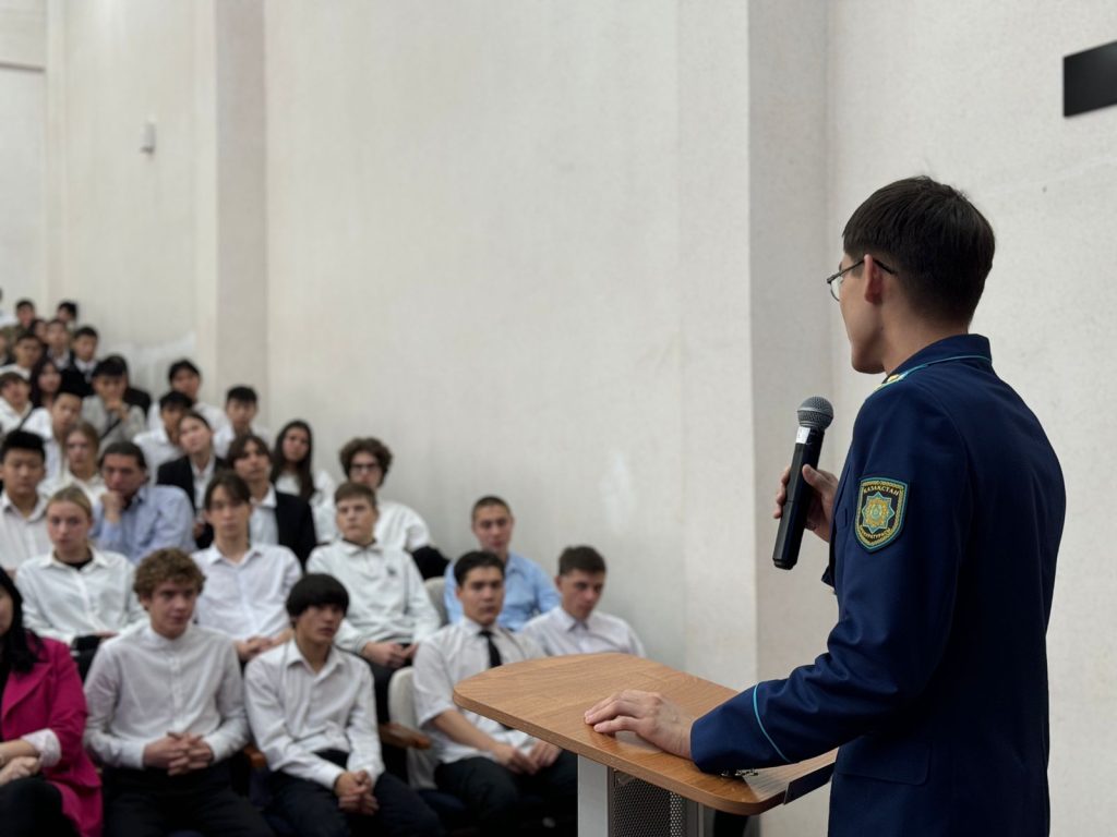 Елордалық колледж студенттеріне қауіпсіздіктің алдын алу бойынша  дәріс өтті