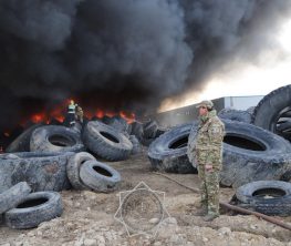 Алматы облысында шина зауыты өртенді