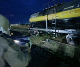 Ақмола облысындағы теміржол станциясында күкірт қышқылы төгілді