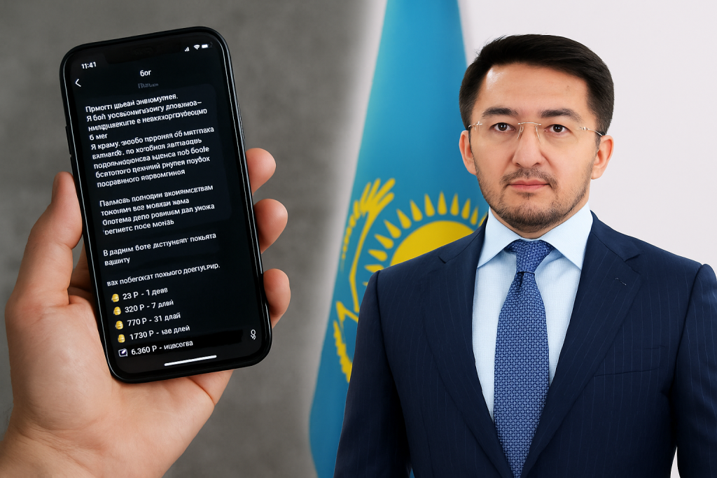 Утечка данных Казахстан 2025: в Telegram-боте продают ИИН, пароли и даже данные министра Мадиева